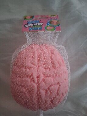 Jumbo Squishy Brain Stress Toy - Pink